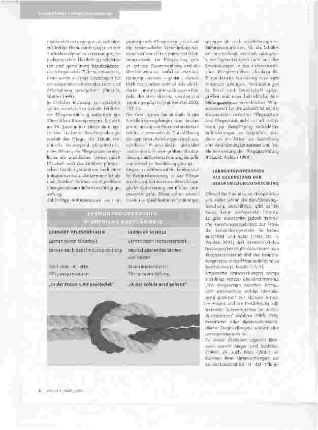 Vorschauseite 3: MITEINANDER STATT NEBENEINANDERPERSPEKTIVEN DER LERNORTKOOPERATION IN DER PFLEGEAUSBILDUNG
