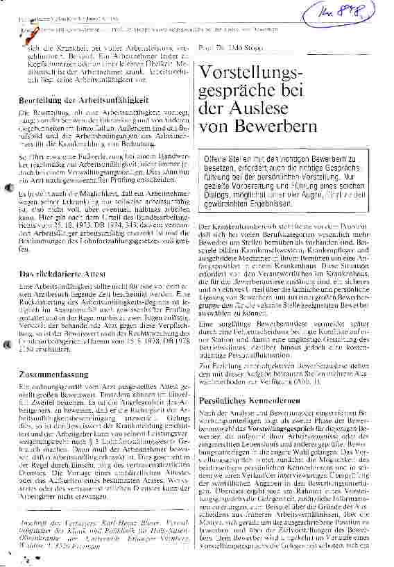 Vorschauseite 2: Arbeitsunfähigkeits- Atteste meist unangreifbar