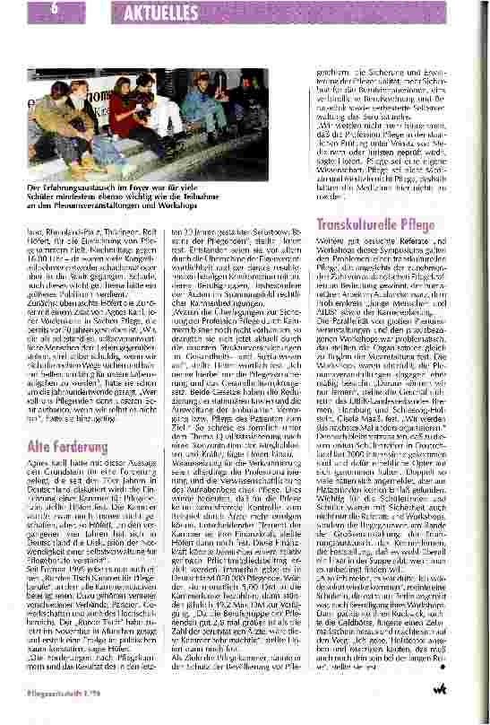 Vorschauseite 3: Ausgebucht und trotzdem viele leere Stühle Europäisches Symposium in Lübeck