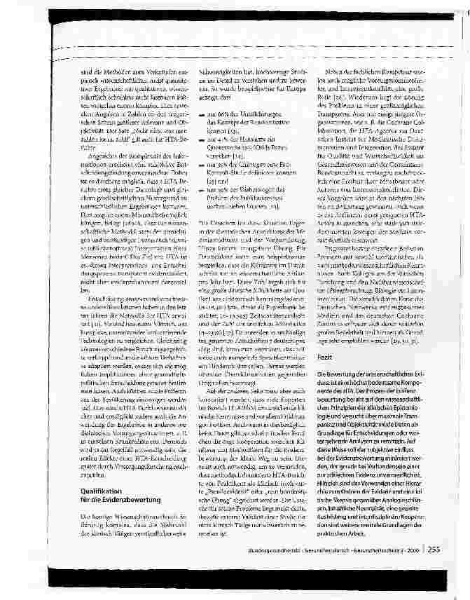Vorschauseite 5: Die kritische Rolle wissenschaftlicher Evidenz im Rahmen von Health Technology Assessment