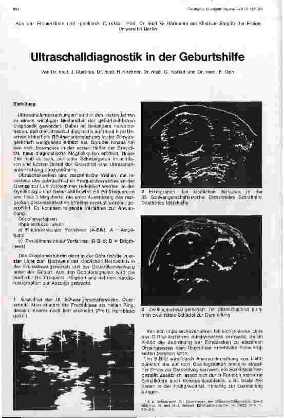 Vorschauseite 1: Ultraschalldiagnostik in der Geburtshilfe