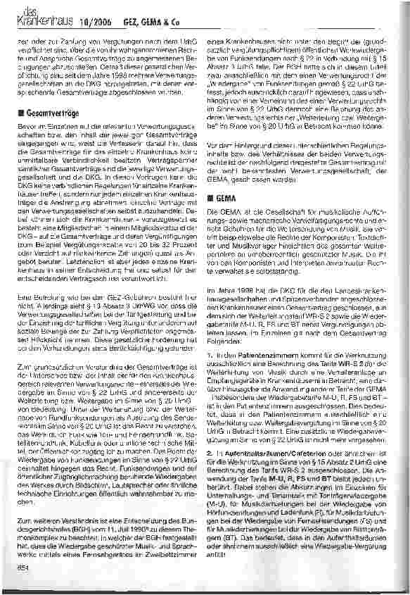 Vorschauseite 3: GEZ, GEMA & Co. - warum Patientenfernsehen immer teurer wird