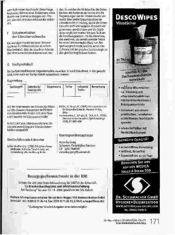 Vorschauseite 2: Literatur - Literatursuche-Teil 2