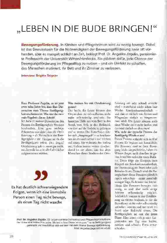 Vorschauseite 1: LEBEN IN DIE BUDE BRINGEN!