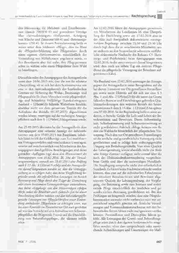 Vorschauseite 3: Zur Wiederherstellung der aufschiebenden Wirkung der Klage (hier: Untersagung der Fortführung der Einrichtung »Seniorenservice«)