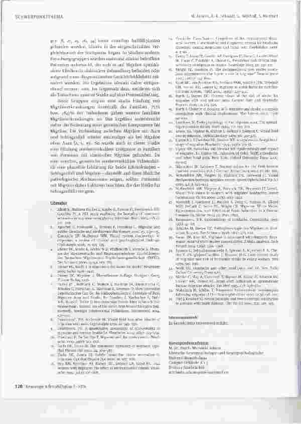 Vorschauseite 6: Dauerhafte Veränderungen visueller Leistungen bei Migräne? Ein Vergleich zwischen Migräne mit und ohne Aura