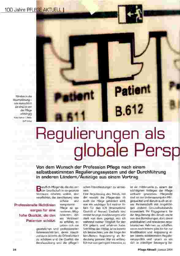 Vorschauseite 1: Regulierungen als globale Perspektive
