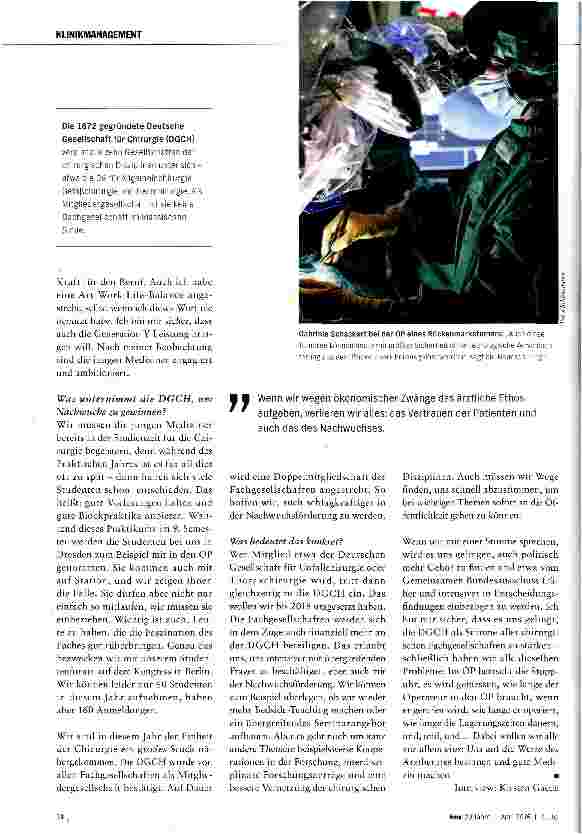 Vorschauseite 3: Wir sind gegen Medizin mit der Stoppuhr