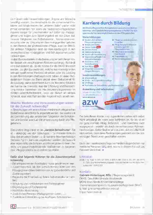 Vorschauseite 3: Inclusion von Kindern mit chronischen Erkrankungen oder Behinderungen im Schulsystem