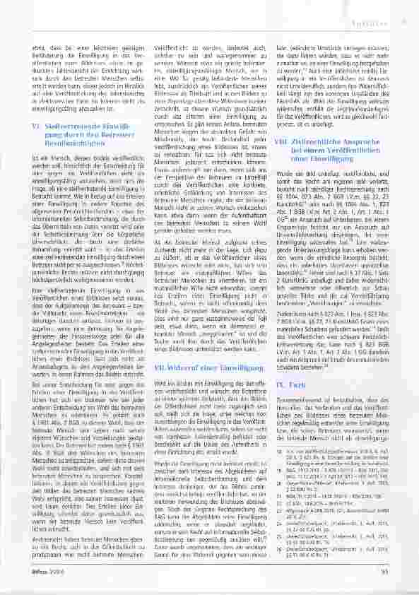Vorschauseite 3: Recht am eigenen Bild und Betreuung - Einwilligung als Voraussetzung befugten Herstellens, Verbreitens und Veröffentlichens eines Bildnisses