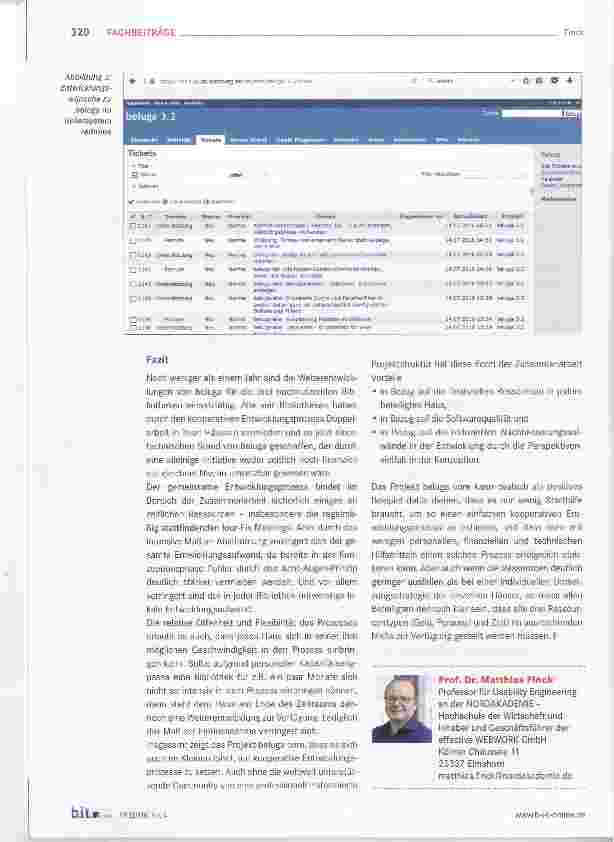 Vorschauseite 6: Klein aber oho!Einfache kooperative Softwareentwicklung in Bibliotheken am Beispiel von beluga core