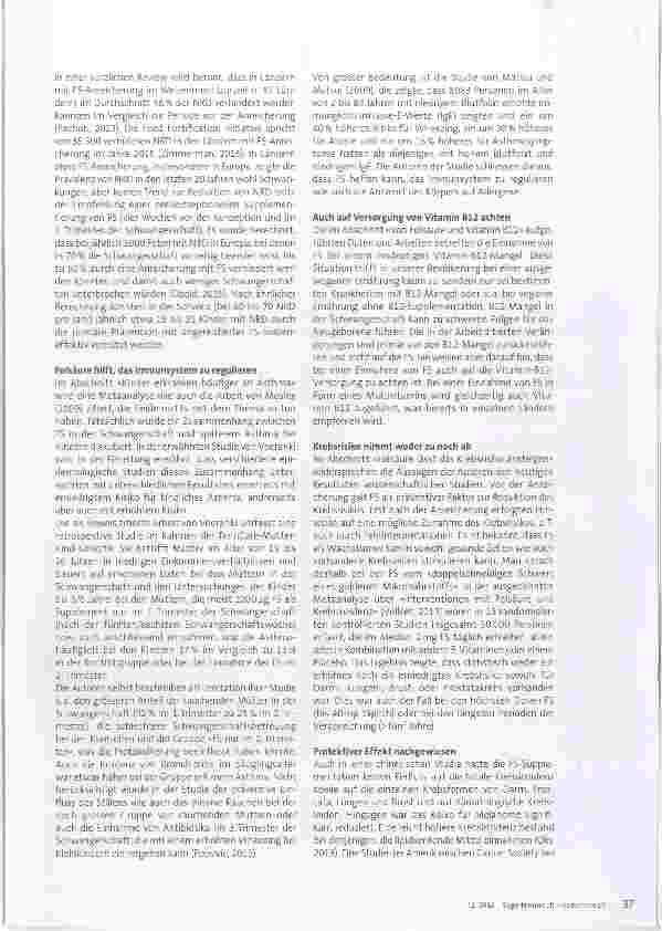 Vorschauseite 2: Stellungnahme zum Artikel «Supplemente für Schwangere: Was bringen Calcium und Folsäure?