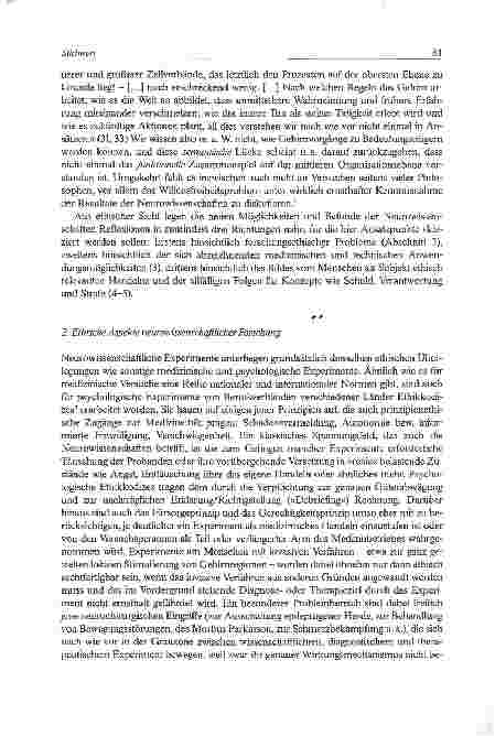 Vorschauseite 2: Neurowissenschaften und Ethik: Was müssen wir neu (be-)denken?