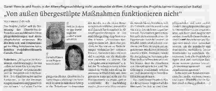 Vorschauseite 1: Von außen übergestülpte Maßnahmen funktionieren nicht