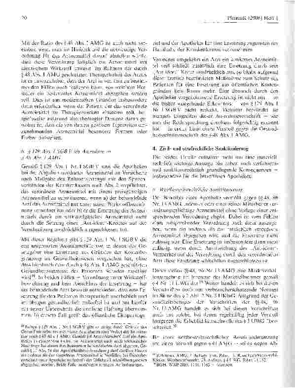 Vorschauseite 3: Arzneimittelsubstitution unter Verstoß gegen Aut-idem-Ausschluss - ein Fall der Arzneimittelsicherheit