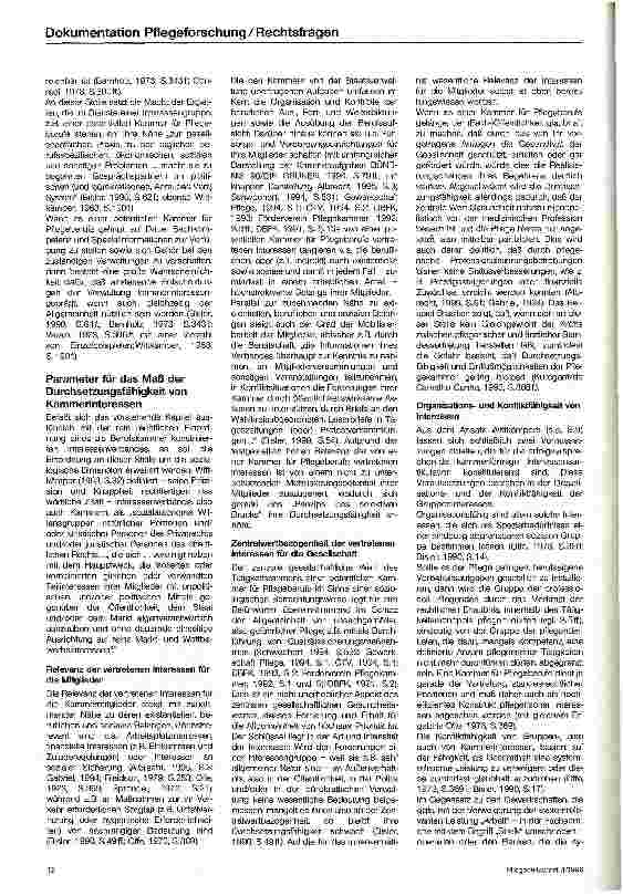 Vorschauseite 5: Rechtliche und soziologische Aspekte einer Kammer für Pflegeberufe