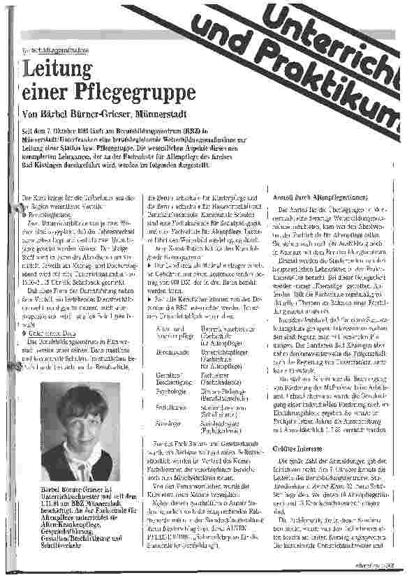 Vorschauseite 1: Leitung einer Pflegegruppe