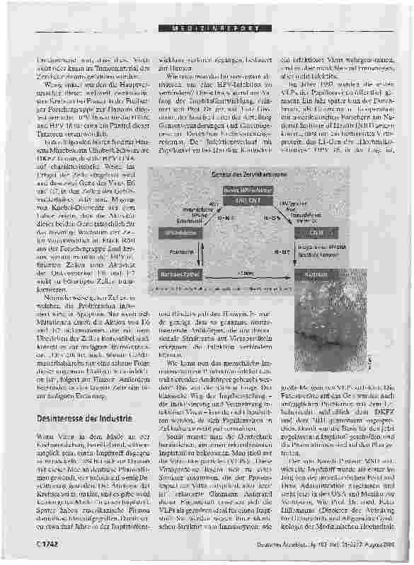 Vorschauseite 2: HPV-Vakzine - Der erste Impfstoff gegen Krebs