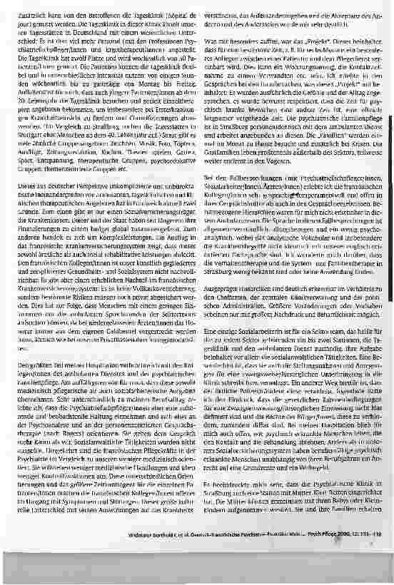 Vorschauseite 5: Deutsch-französische Psychiatrie-Praktika:Vom deutschen Gemeindepsychiatrischen Verbundzum Secteur und zum guten Essen in Frankreich