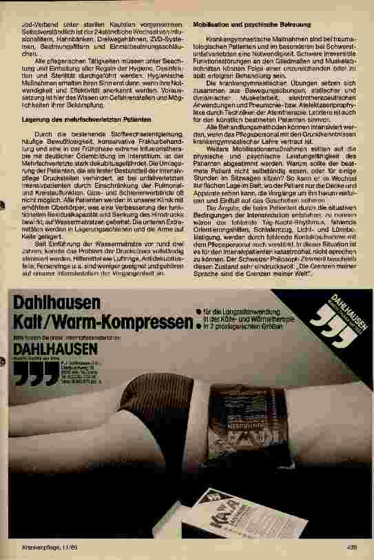 Vorschauseite 3: Intensivpflegerische Versorgung und psychische Betreuung Schwerstunfallverletzter