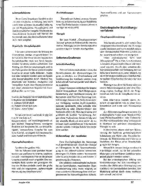 Vorschauseite 3: Portale Hypertension mit Ösophagusvarizenblutung