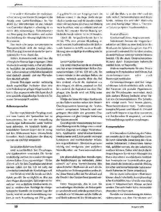 Vorschauseite 4: Portale Hypertension mit Ösophagusvarizenblutung