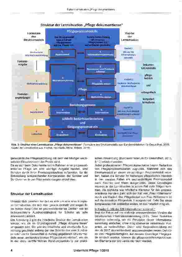 Vorschauseite 3: Lernsituation: Pflege dokumentieren