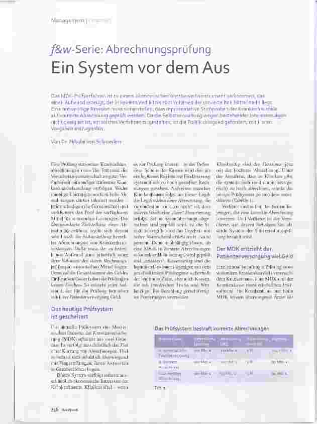 Vorschauseite 1: Ein System vor dem Aus