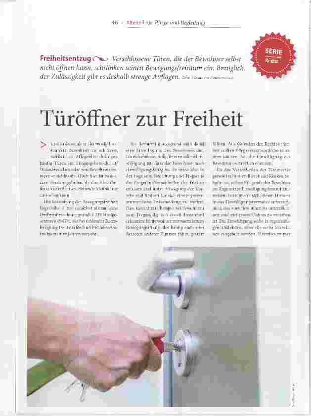 Vorschauseite 1: Türöffner zur Freiheit