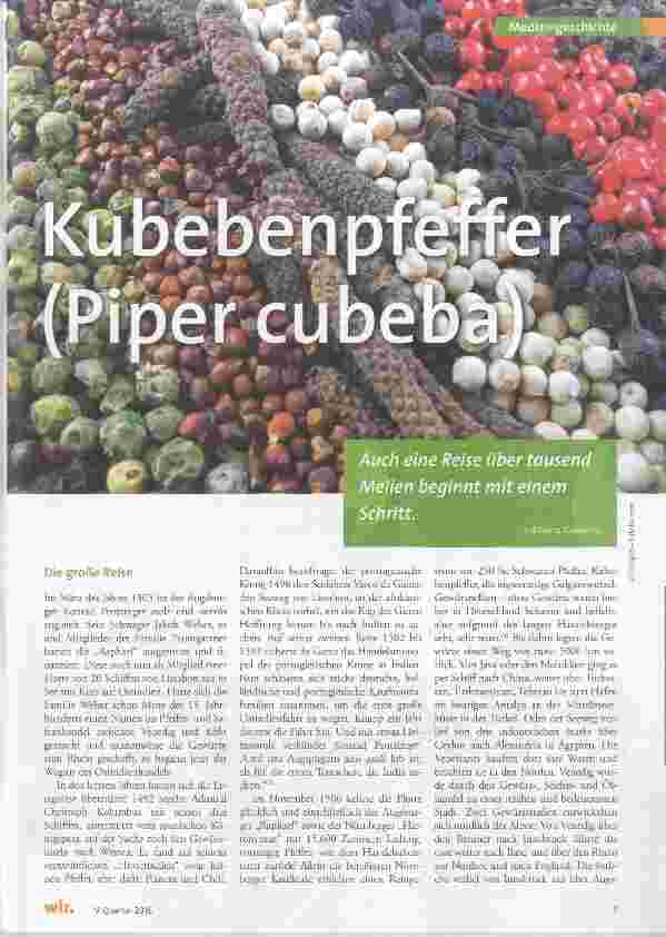 Vorschauseite 1: Kubebenpfeffer