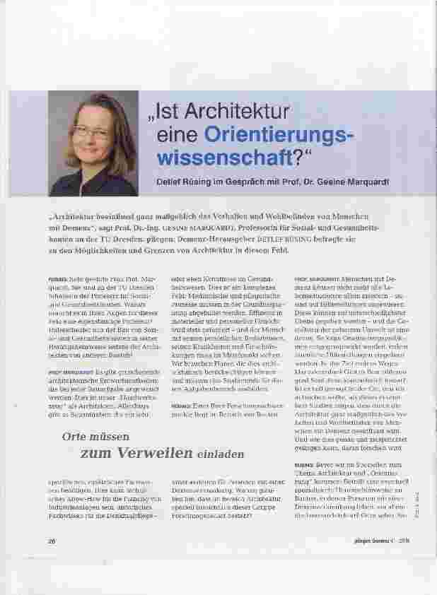 Vorschauseite 1: Ist Architektur eine Orientierungswissenschaft?