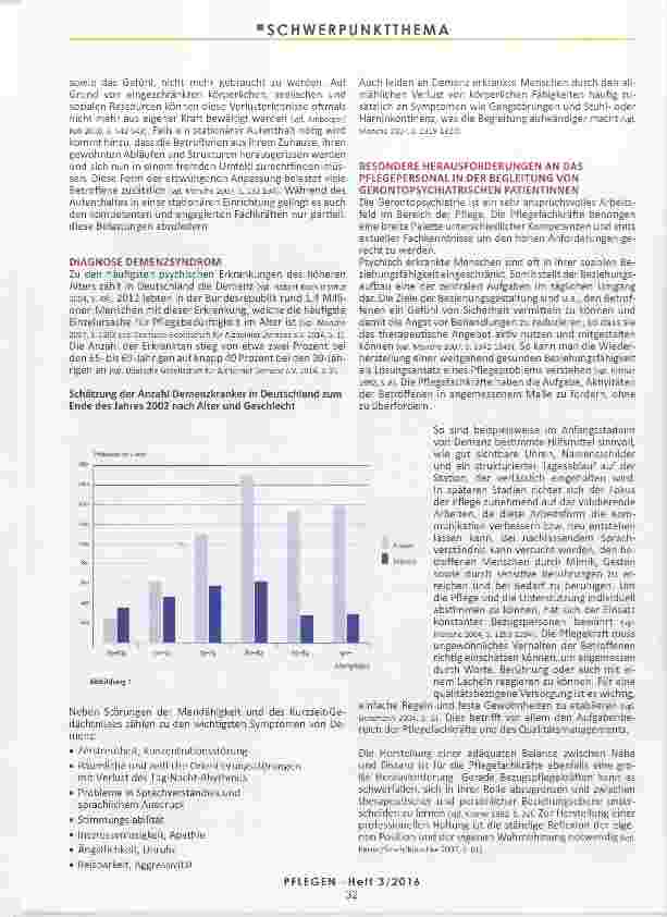 Vorschauseite 2: KEIN TAG WIE JEDER ANDERE Alltag in der Gerontopsychiatrie