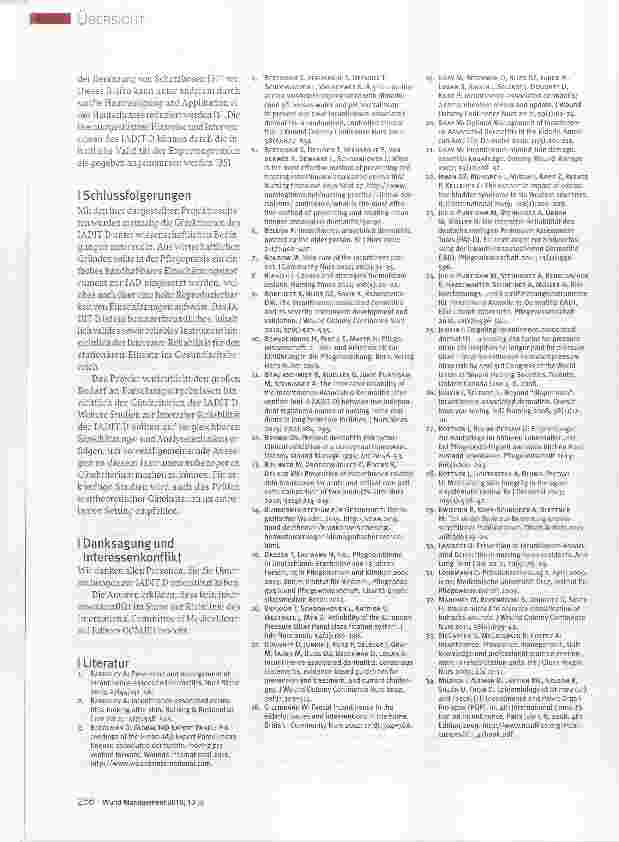 Vorschauseite 5: Multimethodisches Analyseverfahren zur Entwicklung des deutschsprachigen Inkontinenzassoziierten Dermatitis Intervention Tool (lADIT-D): Eine Projektbeschreibung