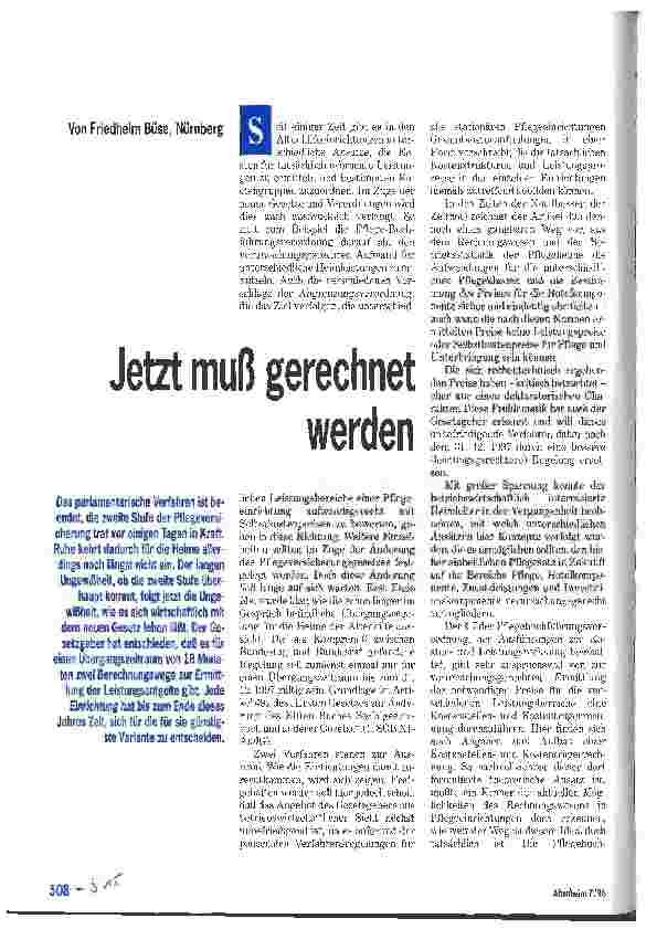 Vorschauseite 1: Jetzt muß gerechnet werden