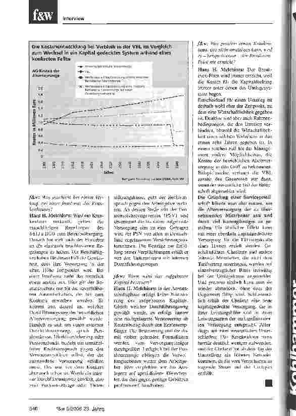 Vorschauseite 3: Zukunftsmodell der betrieblichen AltersversorgungZur kapitalgedeckten Versorgung gibt es keine Alternative