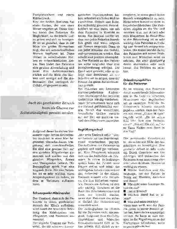 Vorschauseite 3: Eingesperrt und trotzdem freiBetreuung von Patienten mit hirnorganischen Psychosyndromen in der Klinik Holthausen