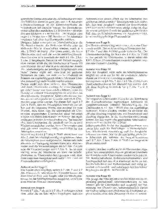 Vorschauseite 4: Rechtsprobleme mit dem Arbeitszeitrecht im Tarifvertrag des öffentlichen Dienstes