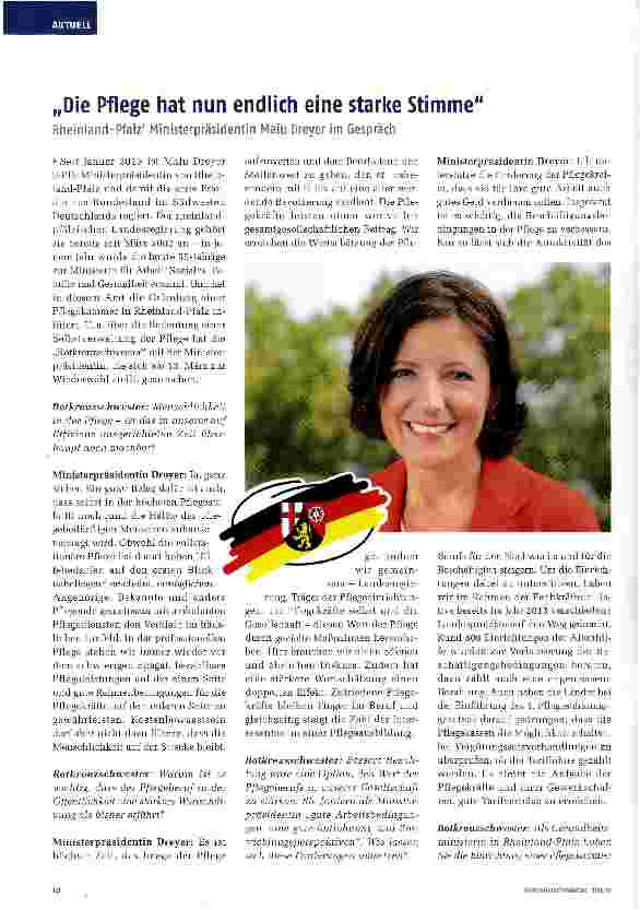 Vorschauseite 1: Die Pflege hat nun endlich eine starke Stimme