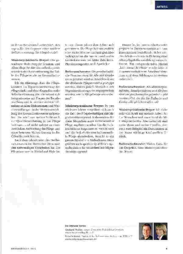 Vorschauseite 2: Die Pflege hat nun endlich eine starke Stimme