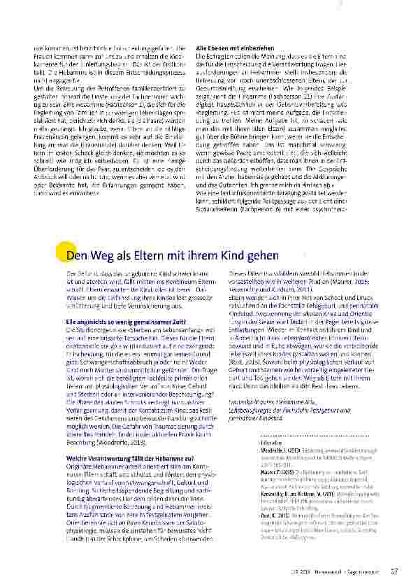 Vorschauseite 2: Sterben am Lebensanfang: Was erleben Fachpersonen?