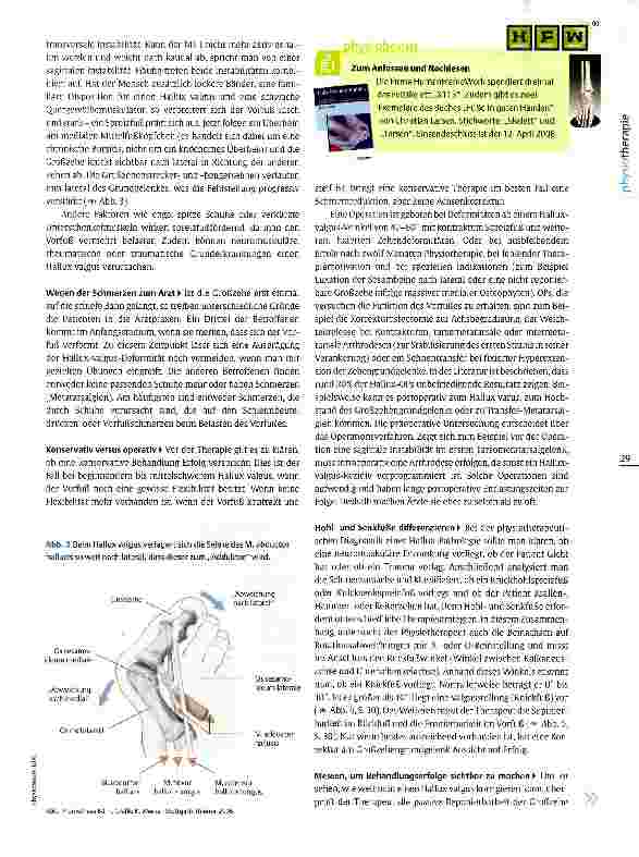 Vorschauseite 2: Physiotherapie bei Hallux valgus Großzehe auf Abwegen