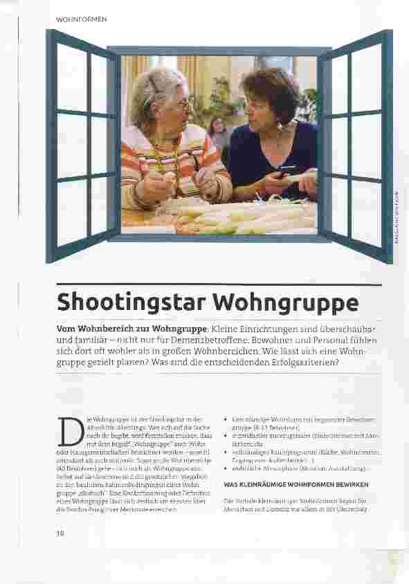 Vorschauseite 1: Shootingstar Wohngruppe