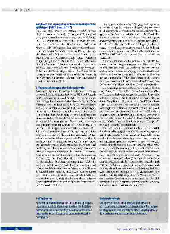 Vorschauseite 5: Evidenzbasierte Behandlung der Leistenhernie des Erwachsenen