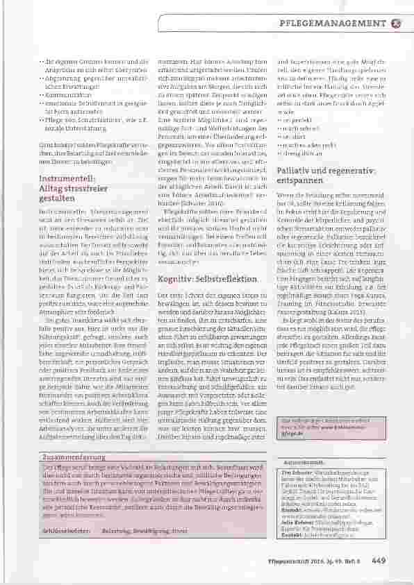Vorschauseite 3: Belastung und ihre Bewältigung: Strategien für Pflegekräfte