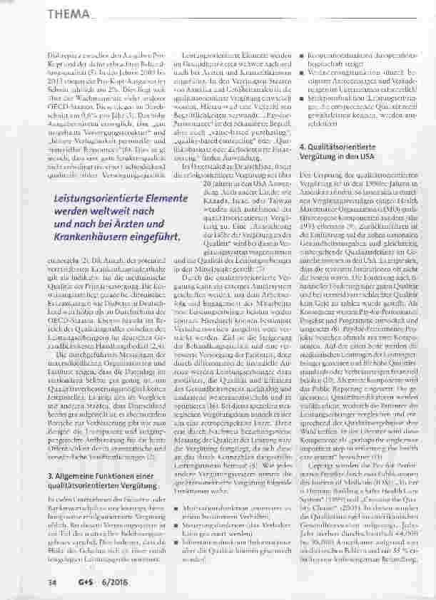 Vorschauseite 3: Chancen, Risiken und Grenzen einer Qualitätsorientierten Vergütung im internationalen Kontext Ein Modell für Deutschland?