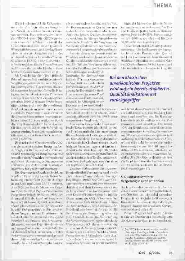 Vorschauseite 4: Chancen, Risiken und Grenzen einer Qualitätsorientierten Vergütung im internationalen Kontext Ein Modell für Deutschland?