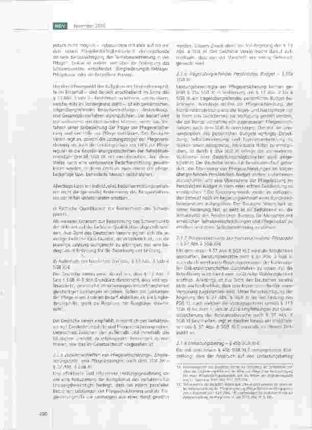 Vorschauseite 5: Stellungnahme des Deutschen Vereins zum Gesetzentwurf der Bundesregierung eines Dritten Gesetzes zur Stärkung der pflegerischen Versorgung und zur Änderung weiterer Vorschriften (…
