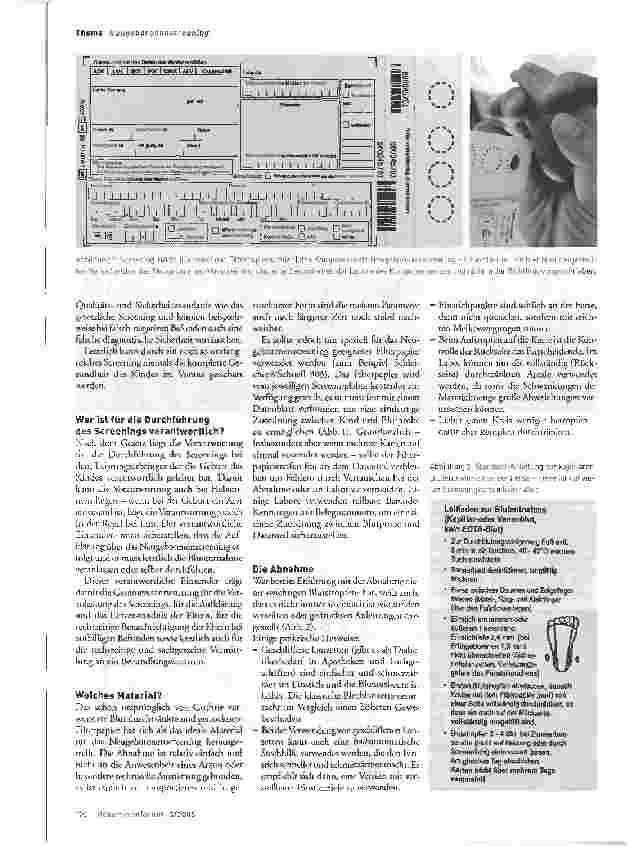 Vorschauseite 3: Thema NeugeborenenscreeningEs lohnt sich