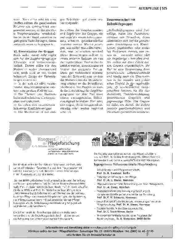 Vorschauseite 4: BetroffenenintegrationAufbau einer Angehörigengruppe