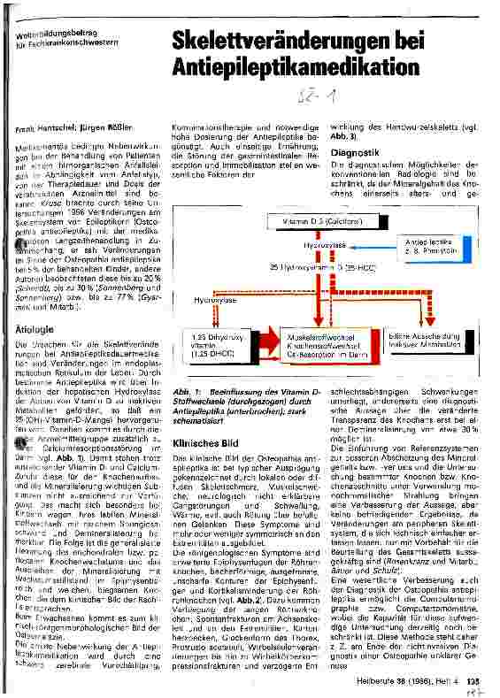 Vorschauseite 1: Skelettveränderungen bei Antiepileptikamedikation